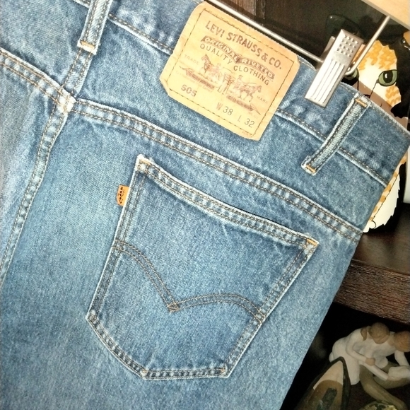 Vintage Levi's Orange Tab high waist 505's 38x32 - Picture 3 of 9